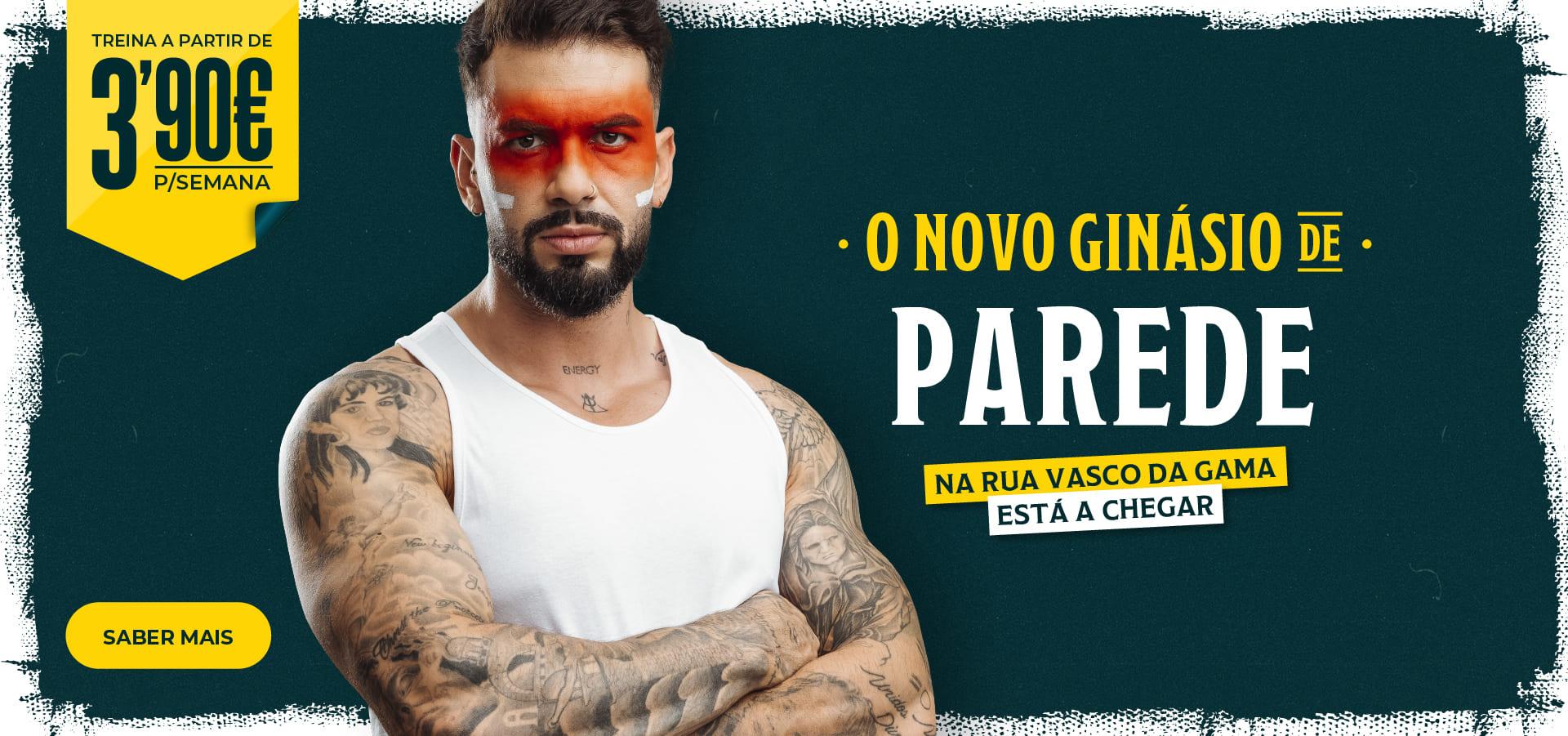 [O NOVO GINÁSIO DE PAREDE ESTÁ A CHEGAR]